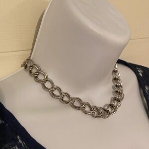 Vintage Marino silver choker 14 inch necklace MCM Retro Classic Grunge choker